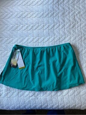 Beach House Teal Swim Skirt